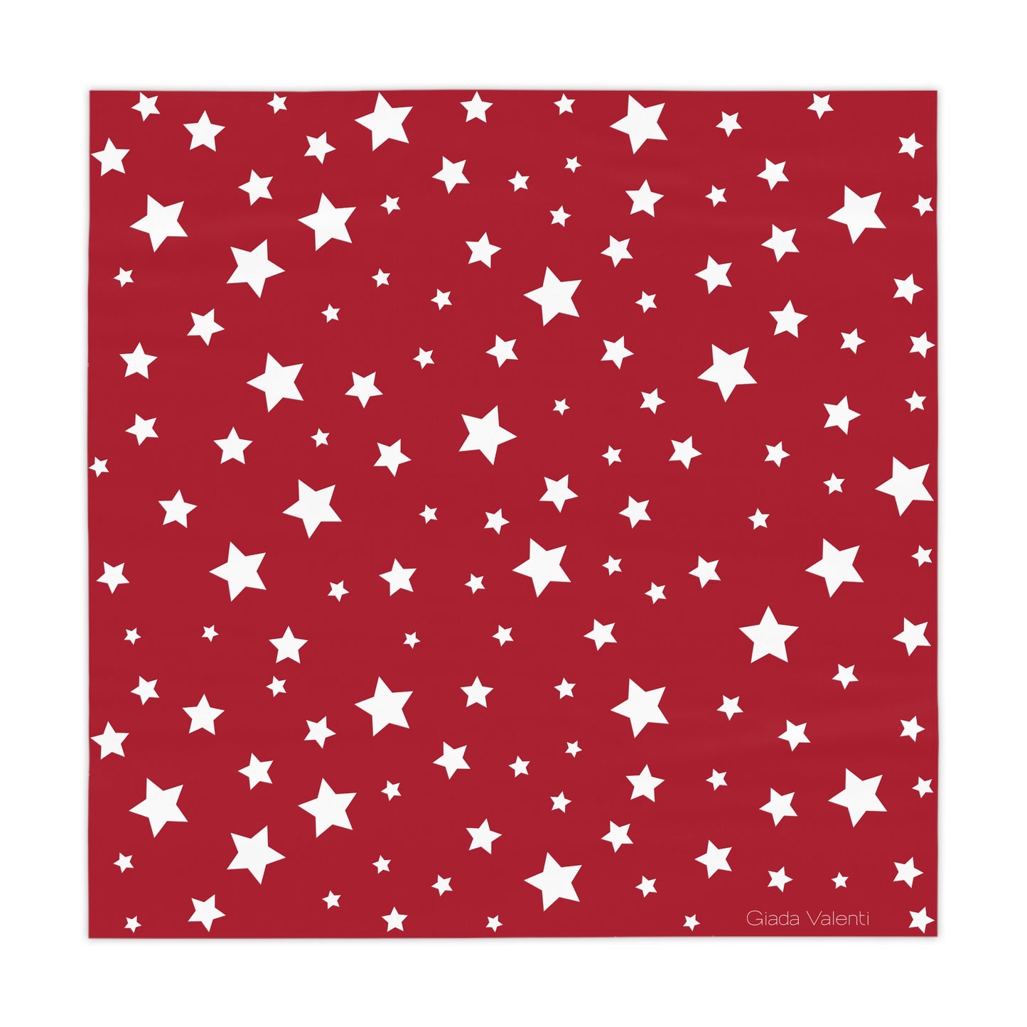 Christmas Star Tablecloth with Italian Design print | Red | Giada Valenti | Christmas Decoration | Christmas Gift