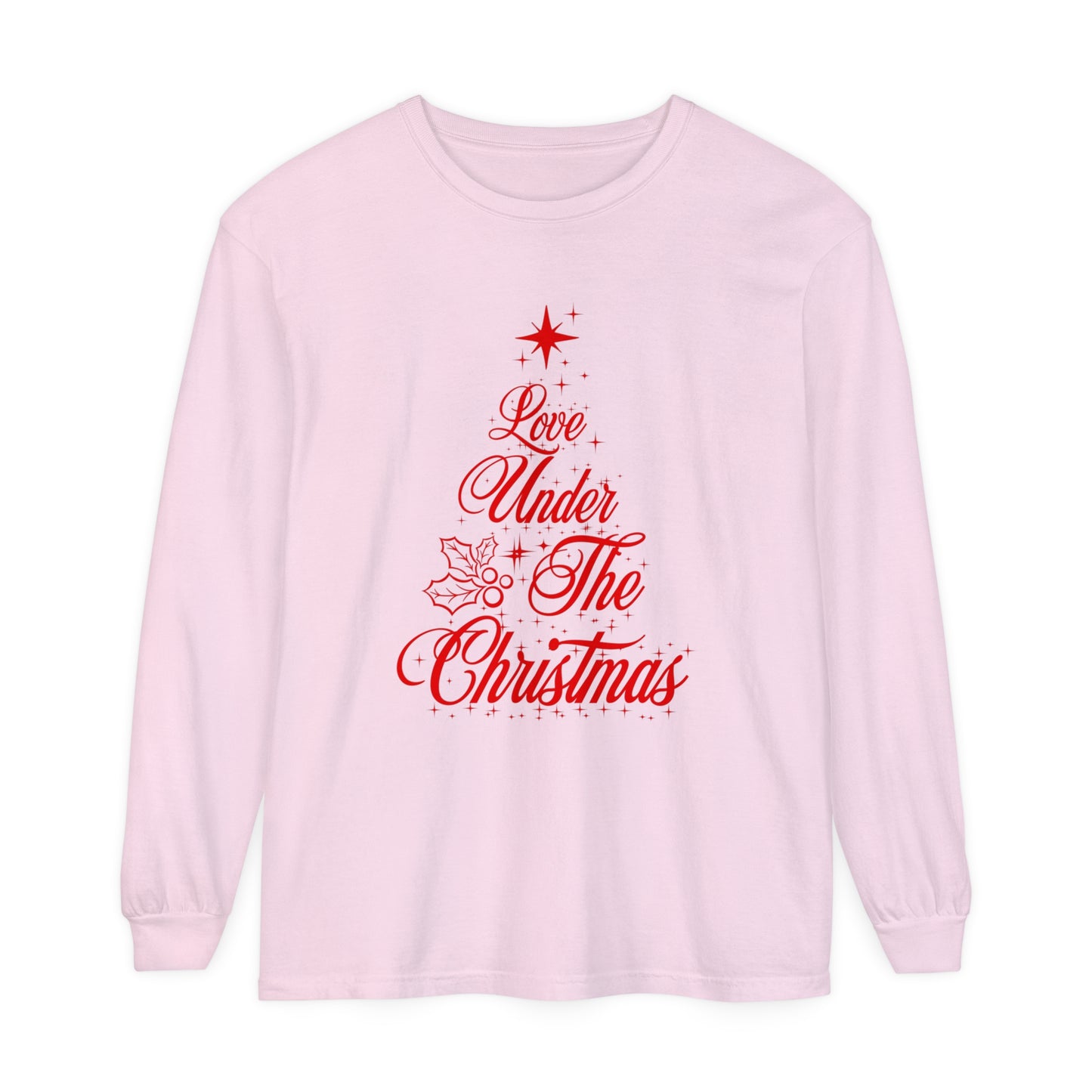 Love Under The Christmas Tree Long Sleeve T-Shirt | Exclusive design print by Elisa Savoia | Giada Valenti Collection