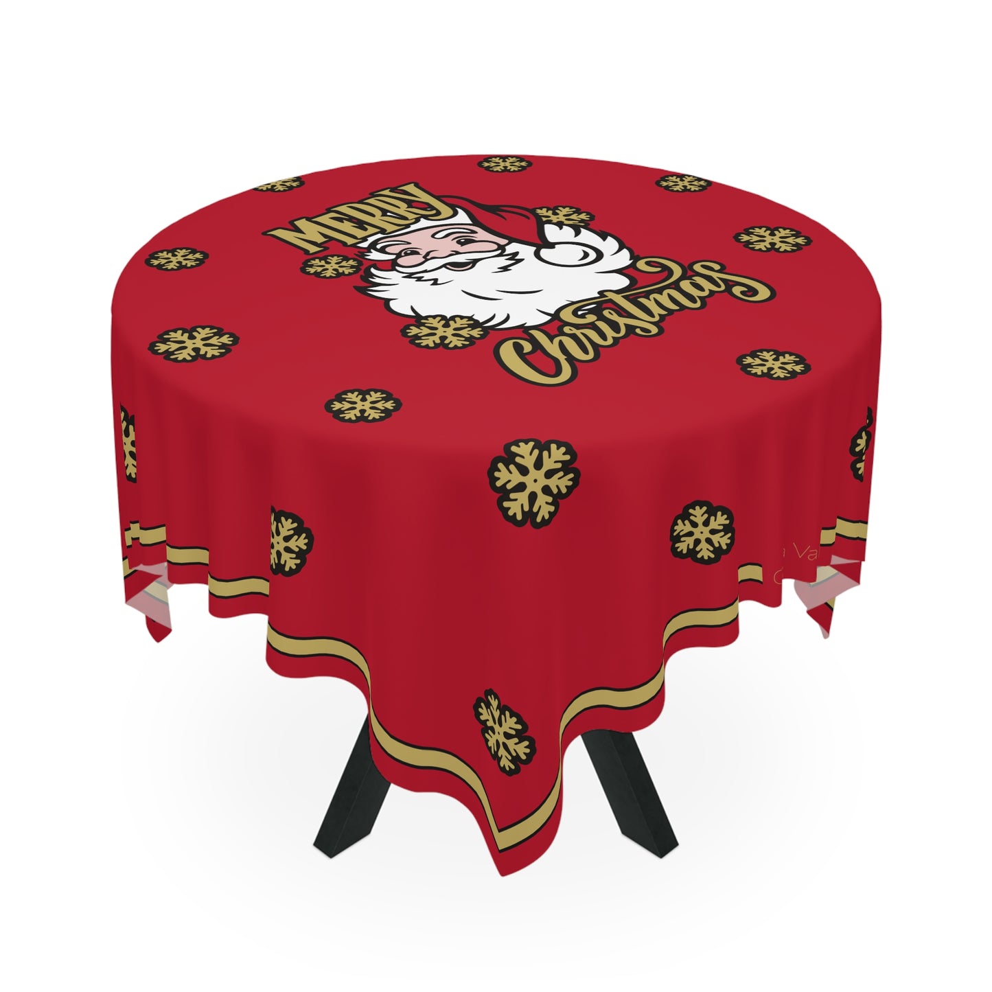 Santa Claus Tablecloth with Italian Design print | Red | Giada Valenti | Christmas Decoration | Christmas Gift