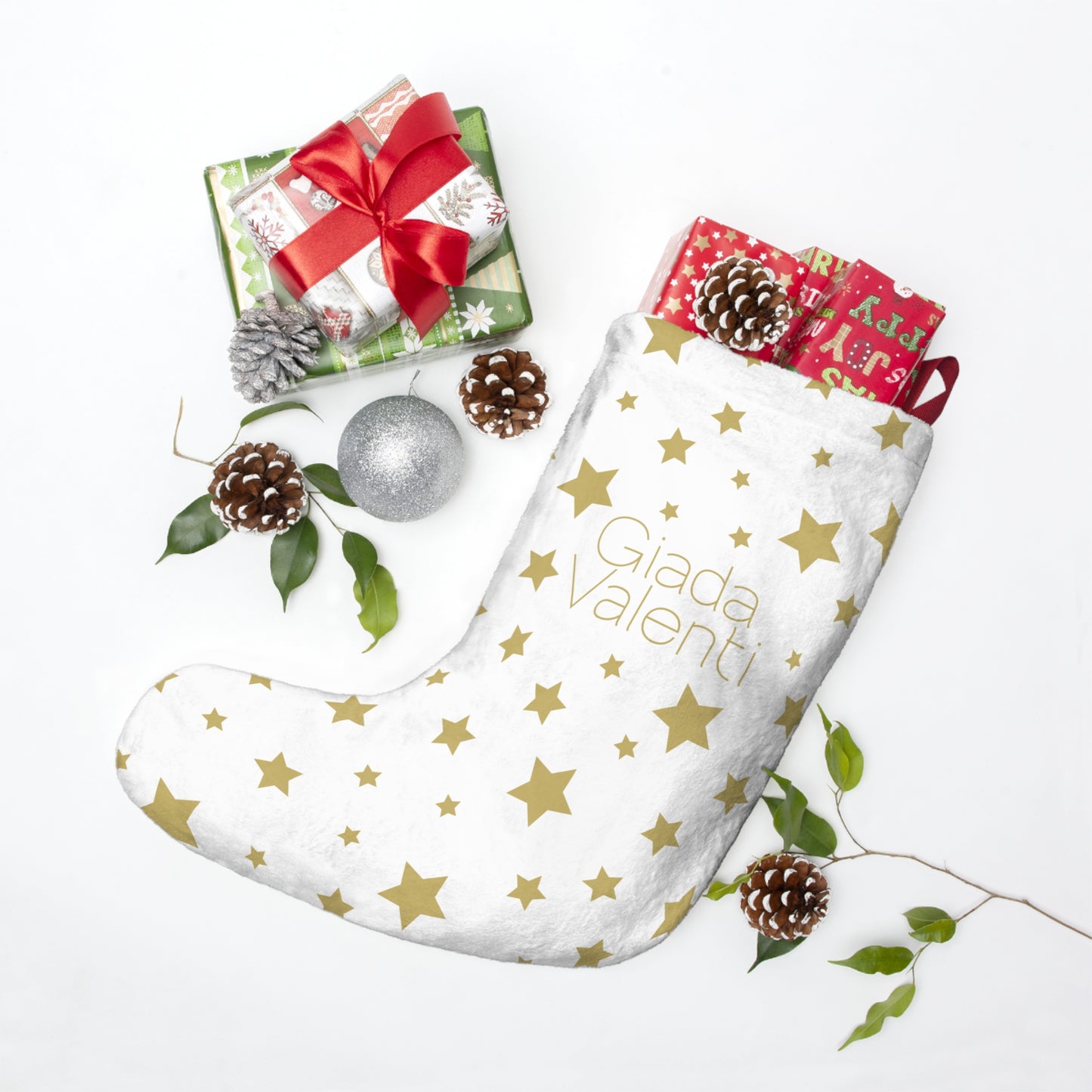 Christmas Stars Stocking | Giada Valenti Collection