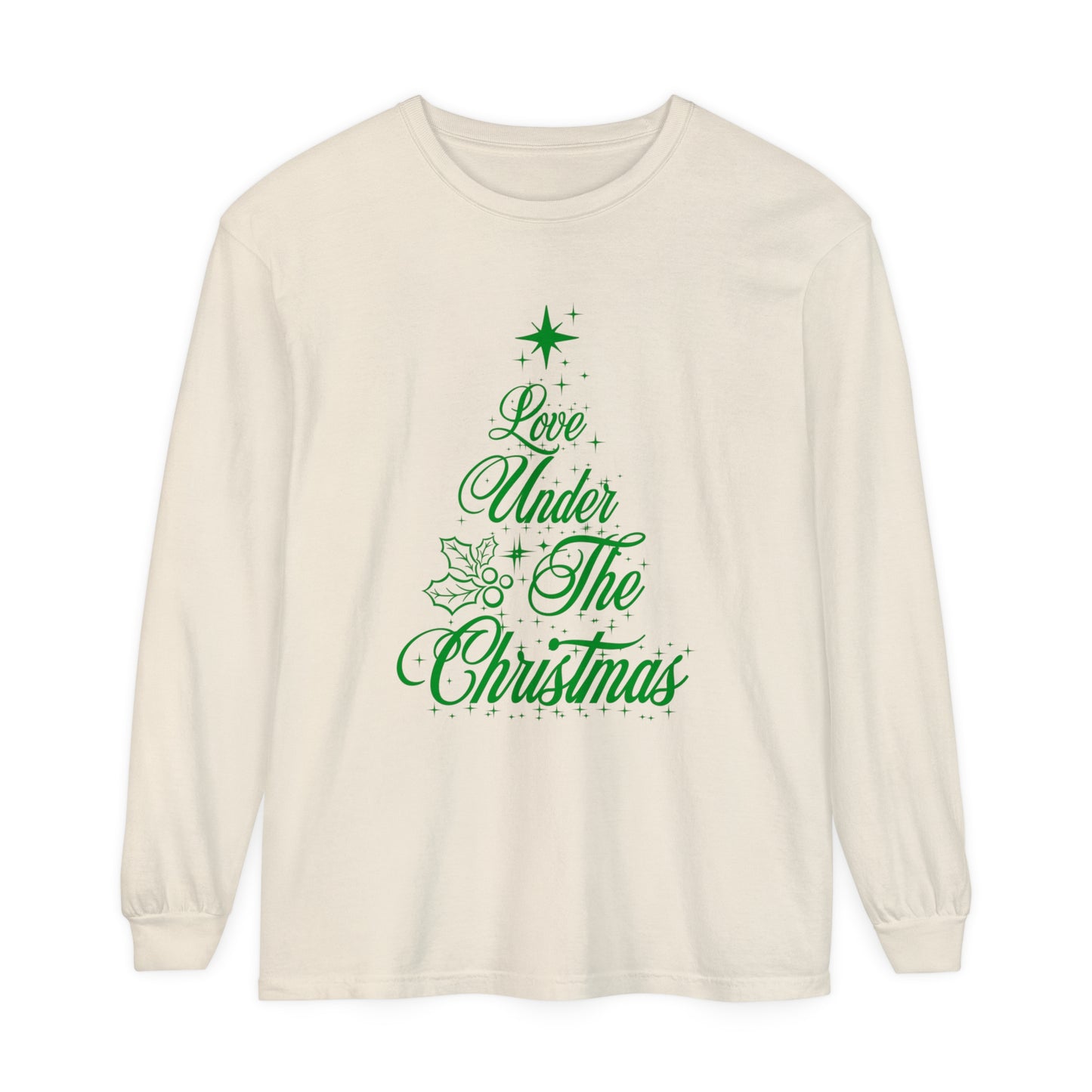 Love Under The Christmas Tree Long Sleeve T-Shirt | Designed in Italy by Elisa Savoia | Giada Valenti Collection