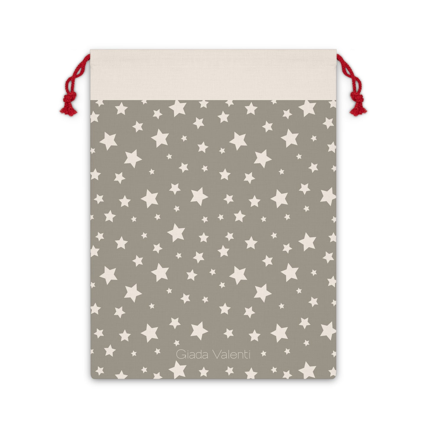 Christmas Stars Gift Bag with exclusive Italian design print | Red | Giada Valenti | Christmas Gift