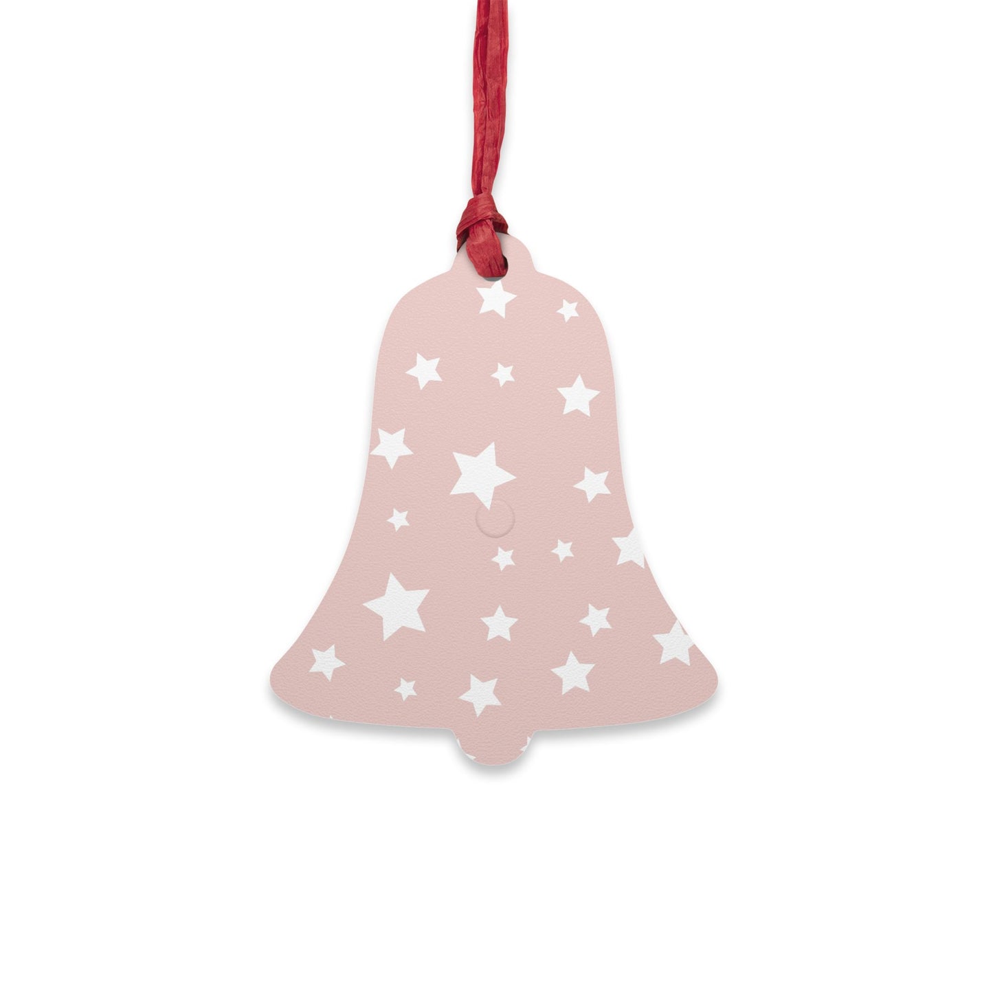 Giada Valenti | Bell Shape Wooden Ornaments | Designed in Italy | Pink White | Christmas Ornament | Christmas Gift