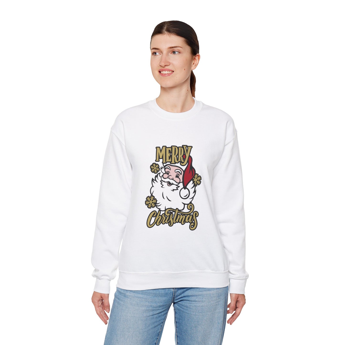 Giada Valenti | Santa Claus Heavy Blend™ Crewneck Sweatshirt | Designed in Italy | Italian Design | Christmas Sweatshirt Christmas Gift