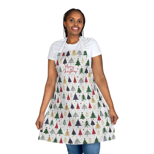 Christmas Presents Apron with exclusive Italian design print | Christmas Trees | Giada Valenti | Christmas Gift