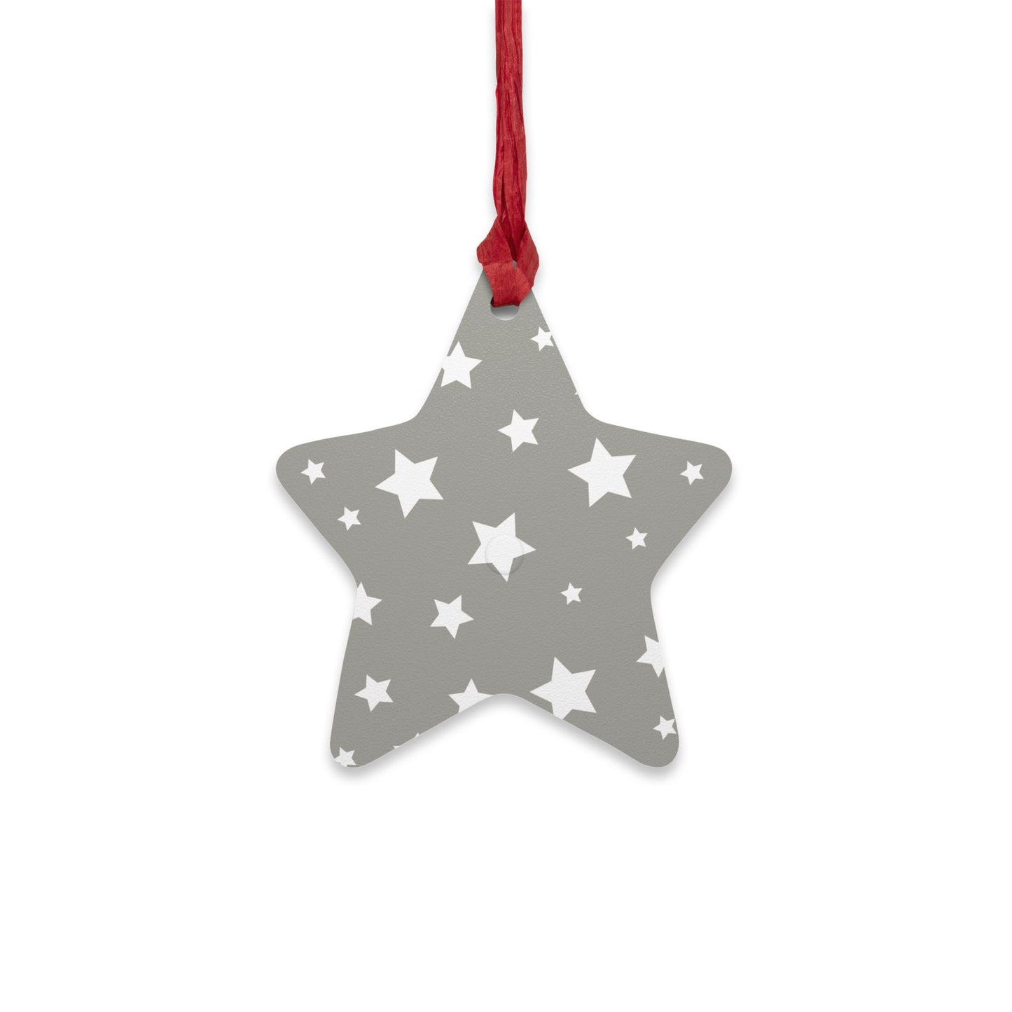 Giada Valenti | Star Shape Wooden Ornaments | Designed in Italy | Silver White Star | Christmas Ornament | Christmas Gift | Italian Design