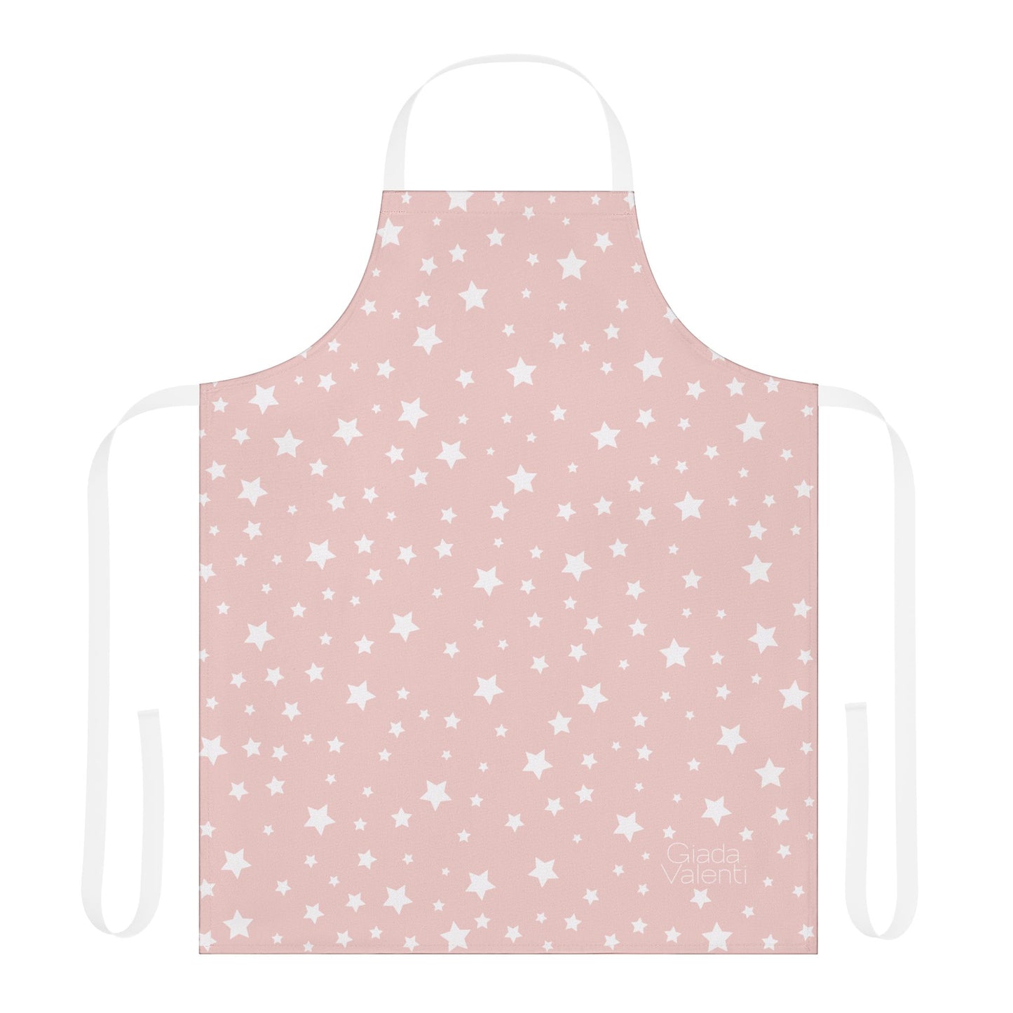 Christmas Stars Apron with Italian Design print | Pink | Giada Valenti | Christmas Gift