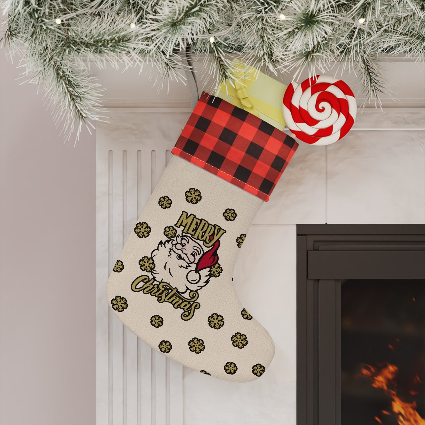 Christmas Stocking with exclusive Italian design print | Giada Valenti | Christmas gift