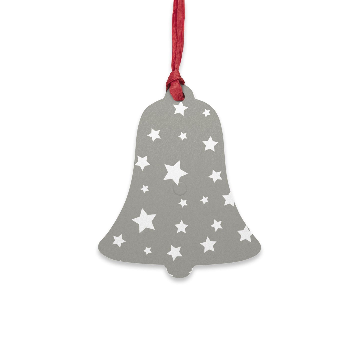 Giada Valenti | Bell Shape Wooden Ornaments | Designed in Italy | Silver White Stars | Christmas Ornament | Christmas Gift | Italian Design