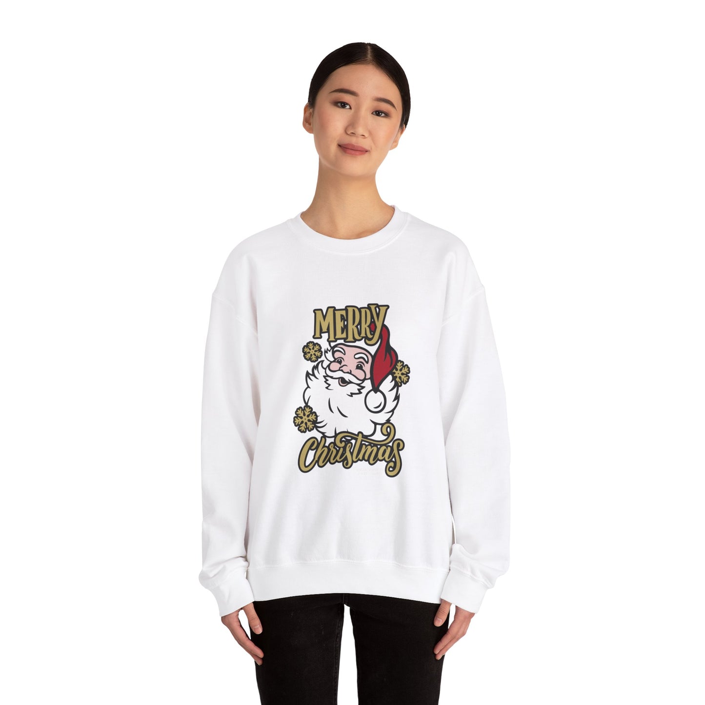 Giada Valenti | Santa Claus Heavy Blend™ Crewneck Sweatshirt | Designed in Italy | Italian Design | Christmas Sweatshirt Christmas Gift