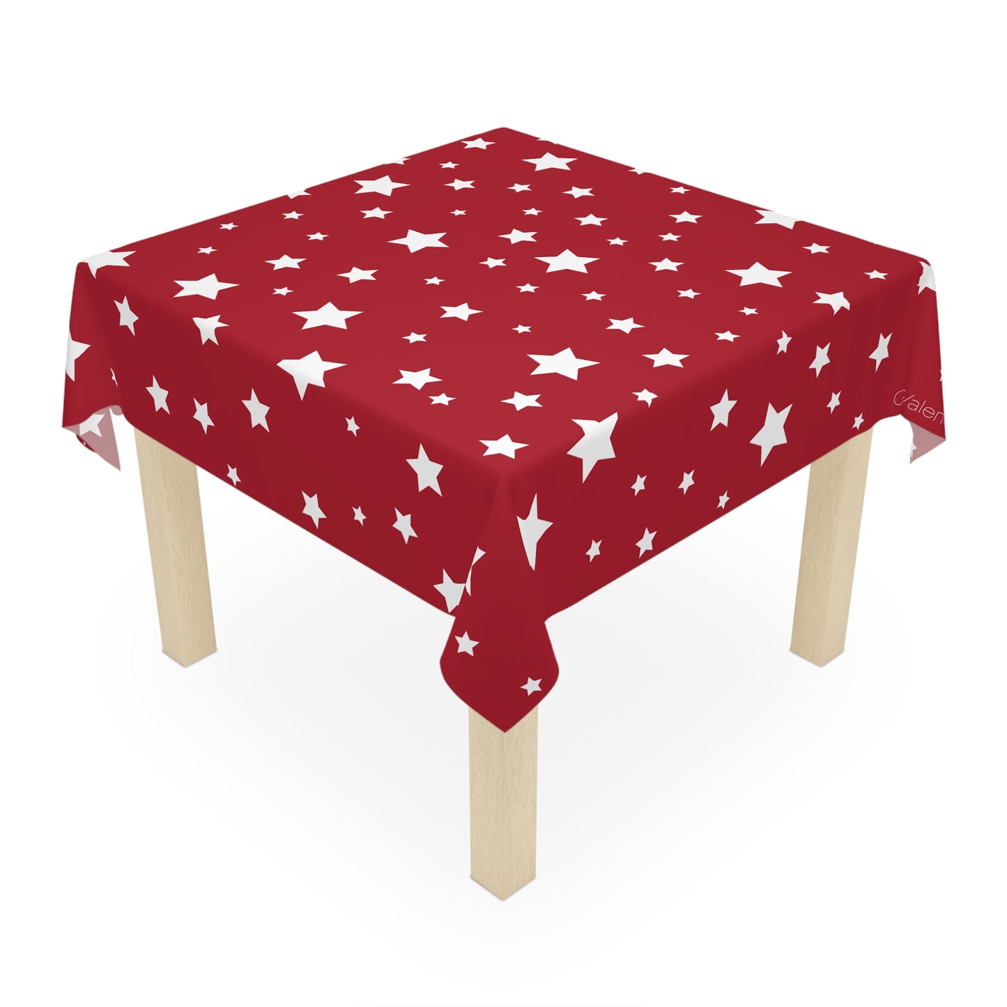 Christmas Star Tablecloth with Italian Design print | Red | Giada Valenti | Christmas Decoration | Christmas Gift