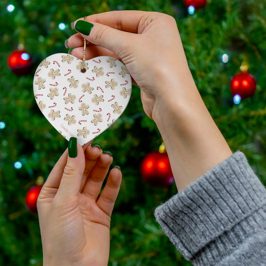 Ceramic Ornament with Italian Design print | Love Under The Christmas Tree | Giada Valenti | Christmas Ornament | Christmas Gift