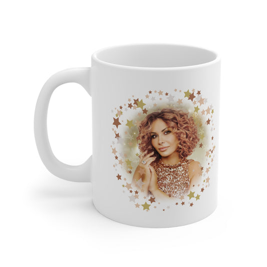 Giada Valenti Christmas Mug with exclusive Italian design print (11oz) | White | Giada Valenti Collection