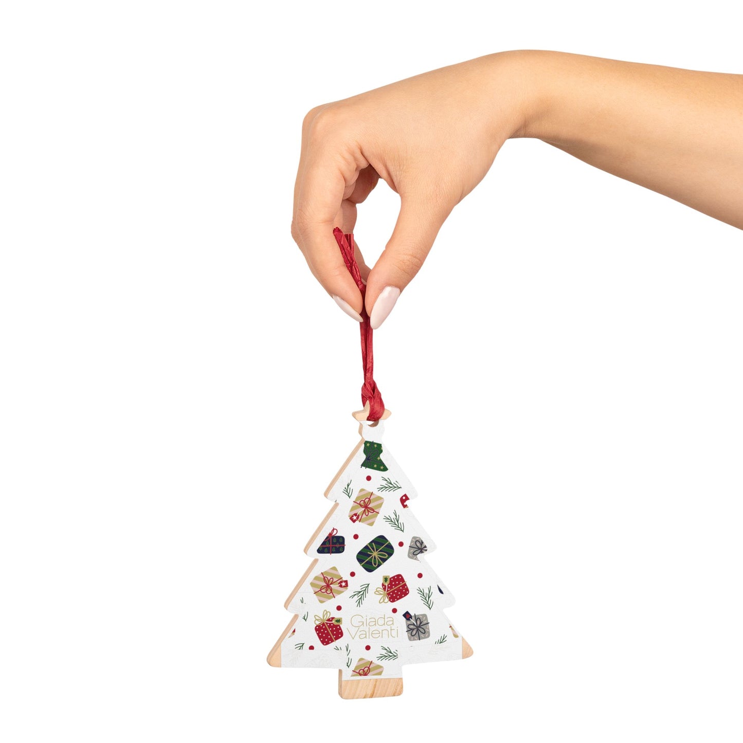 Giada Valenti | Tree Shape Wooden Ornaments | Designed in Italy | Presents | Christmas Ornament | Christmas Gift | Italian Design