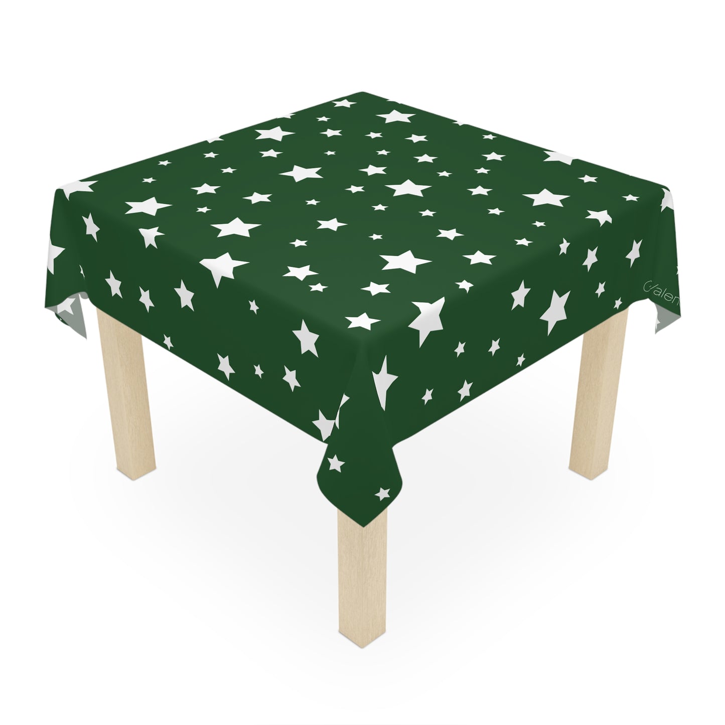 Christmas Star Tablecloth with Italian Design print | Green | Giada Valenti | Christmas Decoration | Christmas Gift