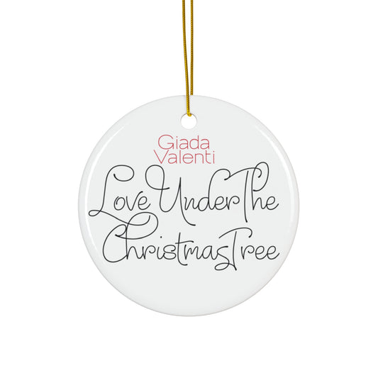 Ceramic Ornament with Italian Design print | Love Under The Christmas Tree | Giada Valenti | Christmas Ornament | Christmas Gift