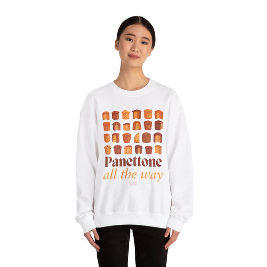 Unisex Panettone Sweatshirt | Heavy Blend™ Crewneck with exclusive Italian Design print | Giada Valenti | Christmas gift