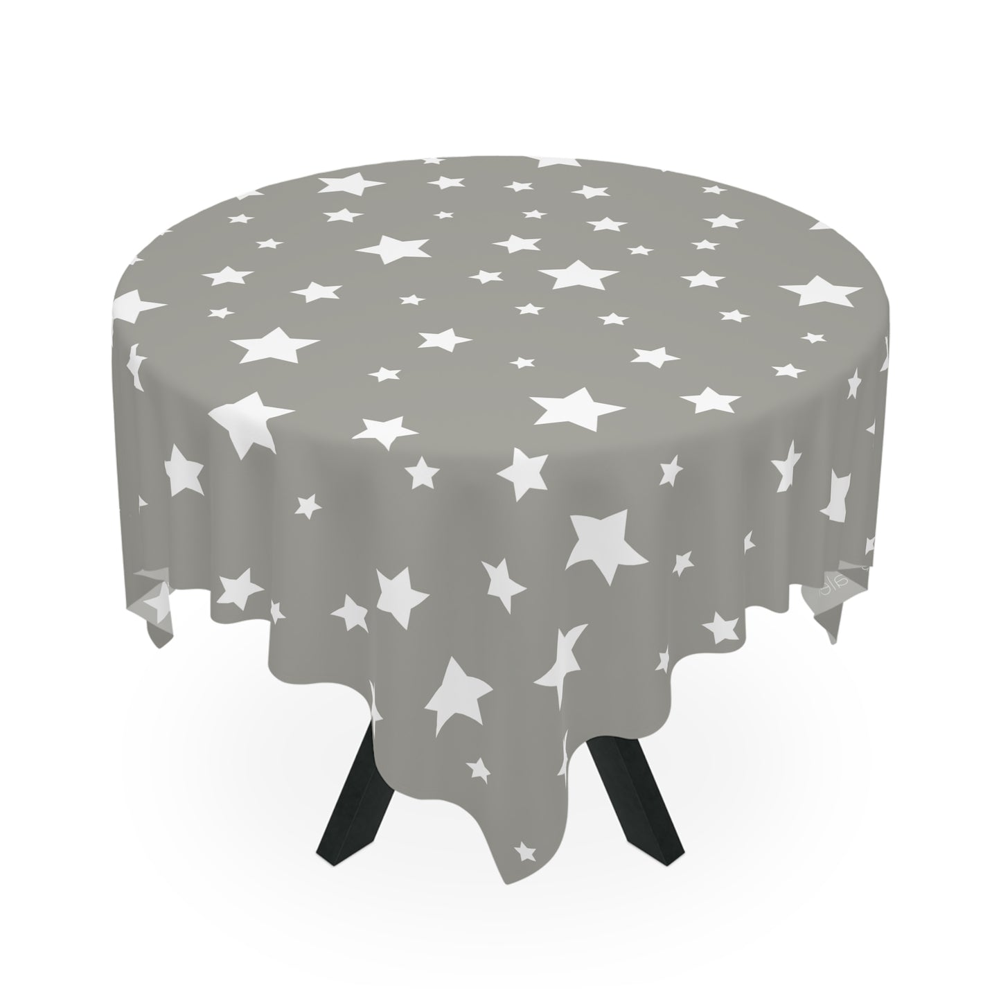 Christmas Star Tablecloth with Italian Design print | Silver White | Giada Valenti | Christmas Decoration | Christmas Gift