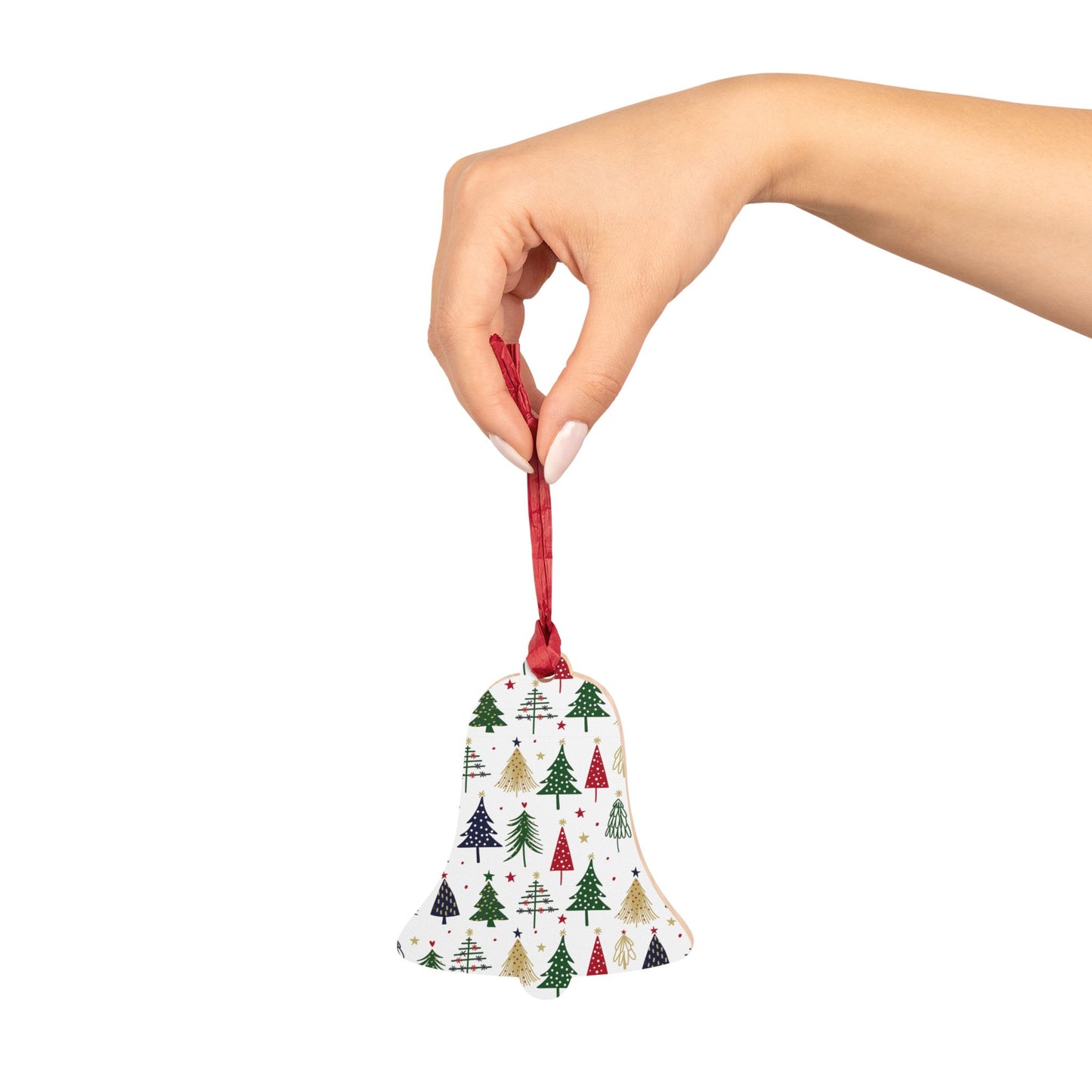 Giada Valenti | Bell Shape Wooden Ornament | Designed in Italy | Italian Design | Christmas Gift | Christmas Ornament