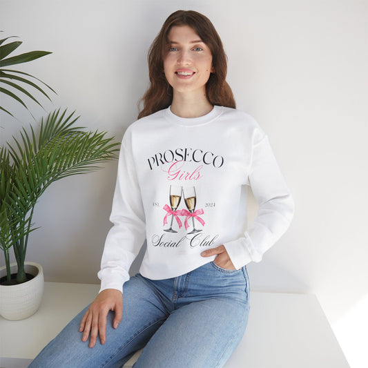 Prosecco Girls Club Sweatshirt | Heavy Blend™ Crewneck with Italian Design print | Giada Valenti | Christmas Gift | Christmas Sweater