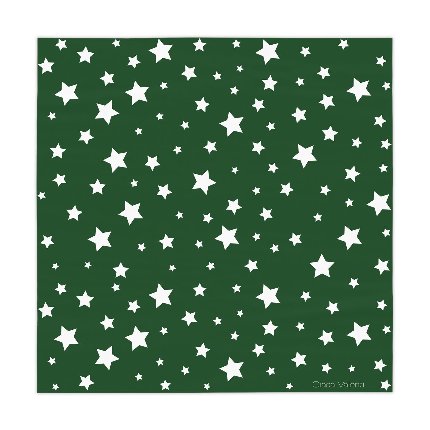 Christmas Star Tablecloth with Italian Design print | Green | Giada Valenti | Christmas Decoration | Christmas Gift