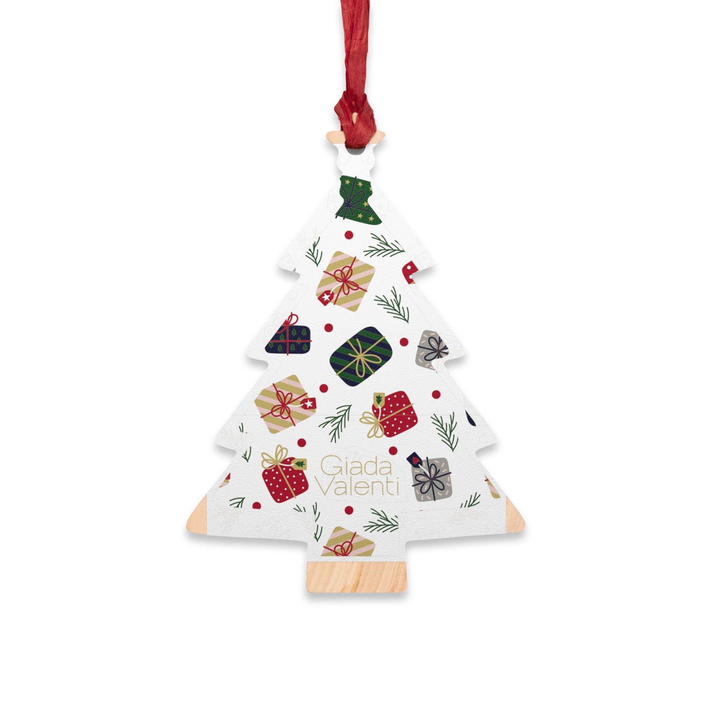 Giada Valenti | Tree Shape Wooden Ornaments | Designed in Italy | Presents | Christmas Ornament | Christmas Gift | Italian Design