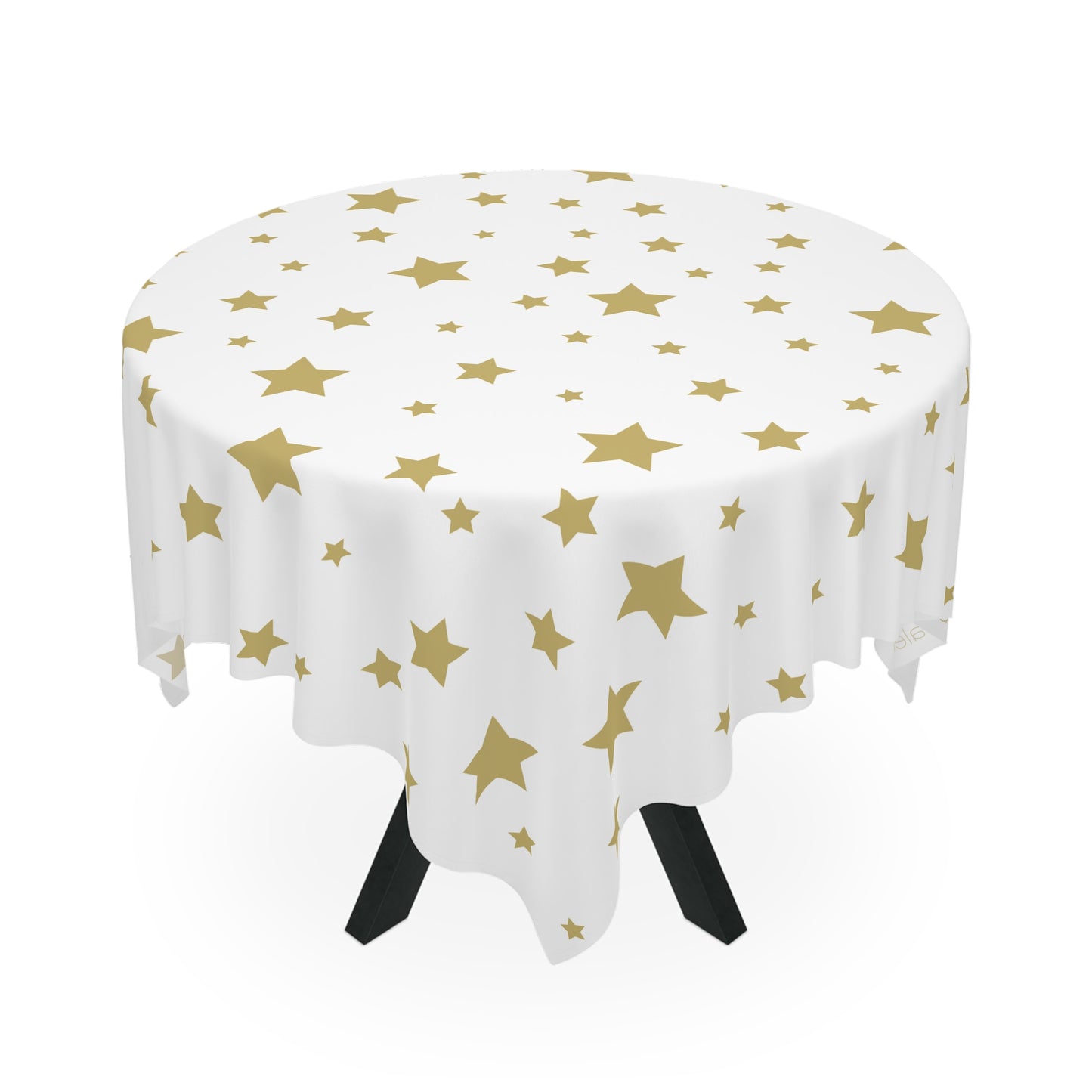 Christmas Star Tablecloth with Italian Design print | White Gold | Giada Valenti | Christmas Decoration | Christmas Gift