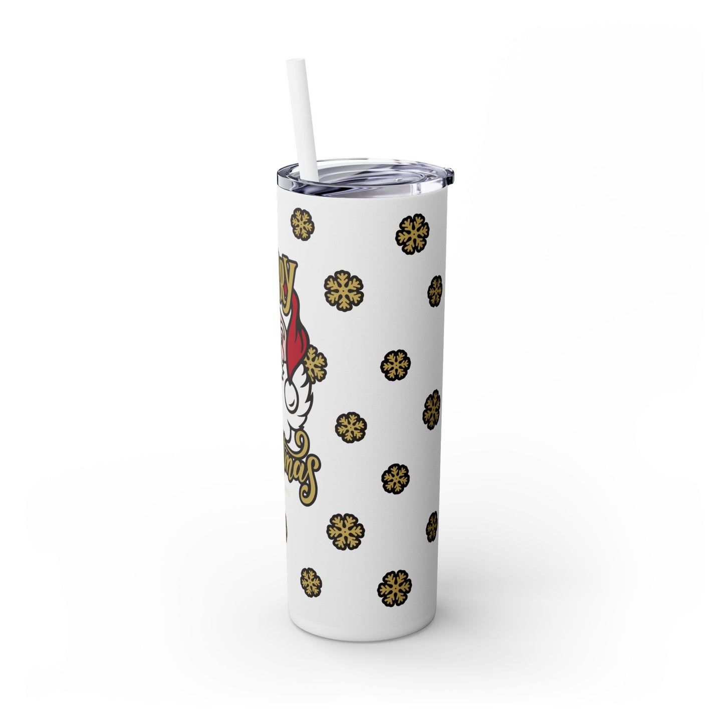 Christmas Tumbler with exclusive Italian Design print | Merry Christmas Santa Claus | Giada Valenti | Christmas Gift