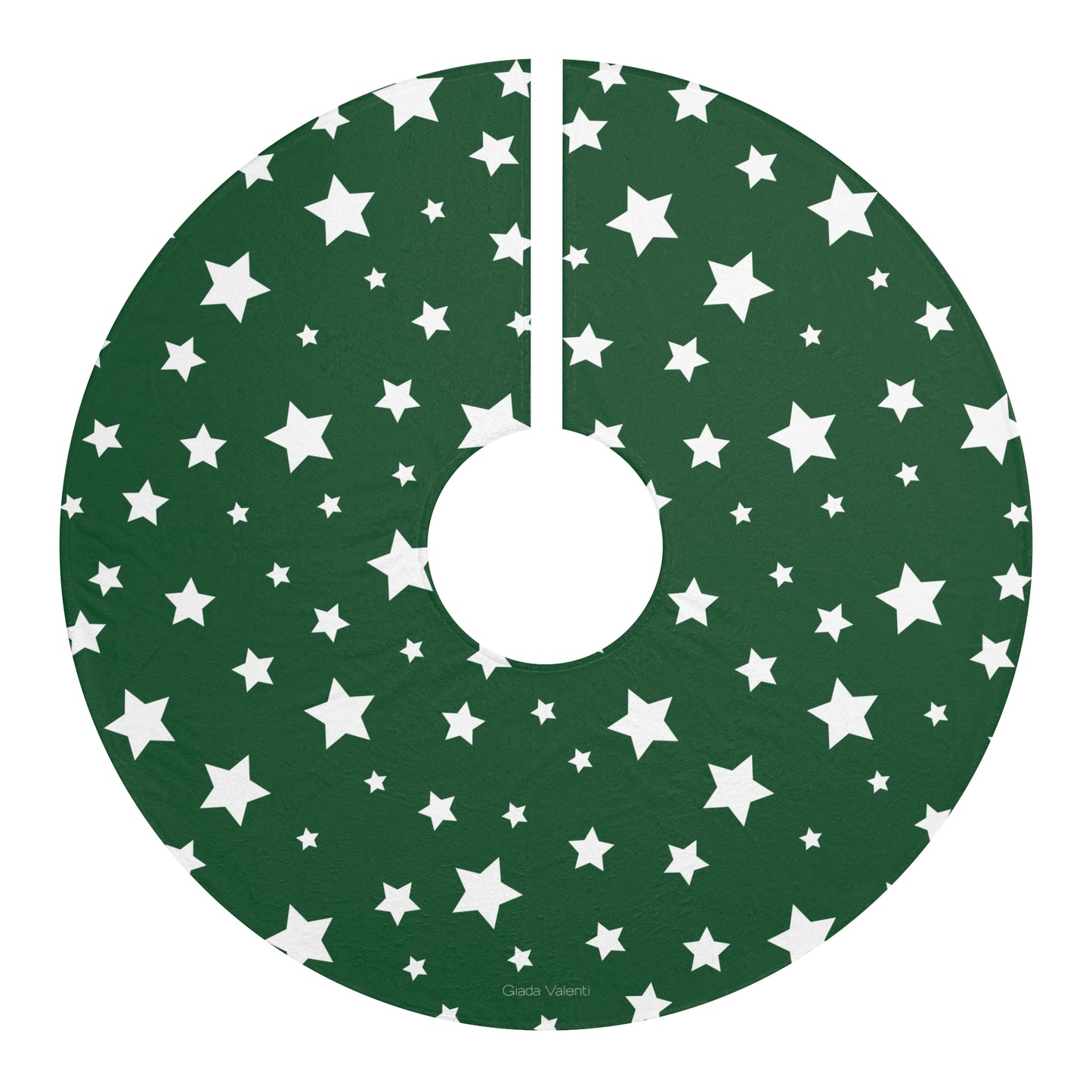 Christmas Star Tree Skirt with Italian Design print | Green | Giada Valenti | Christmas Decoration | Christmas Gift