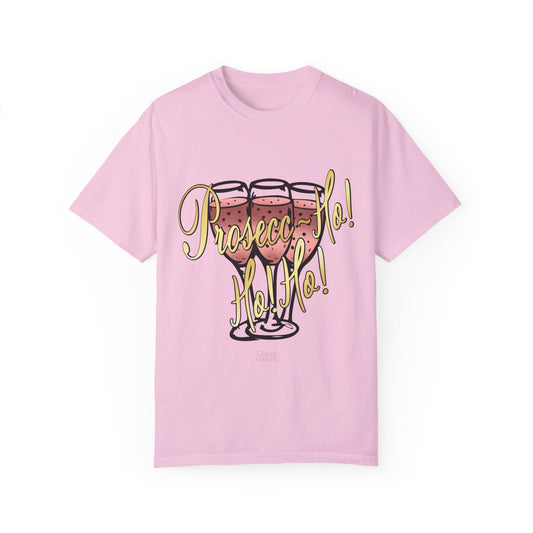 Prosecco Ho Ho Unisex Garment-Dyed T-shirt | Giada Valenti