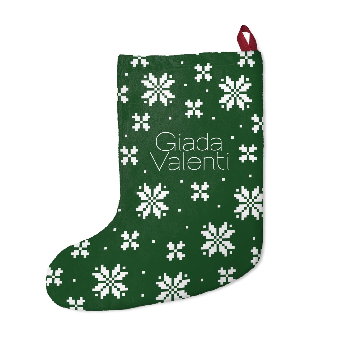 Jacquard Snowflake Stocking | Giada Valenti Collection