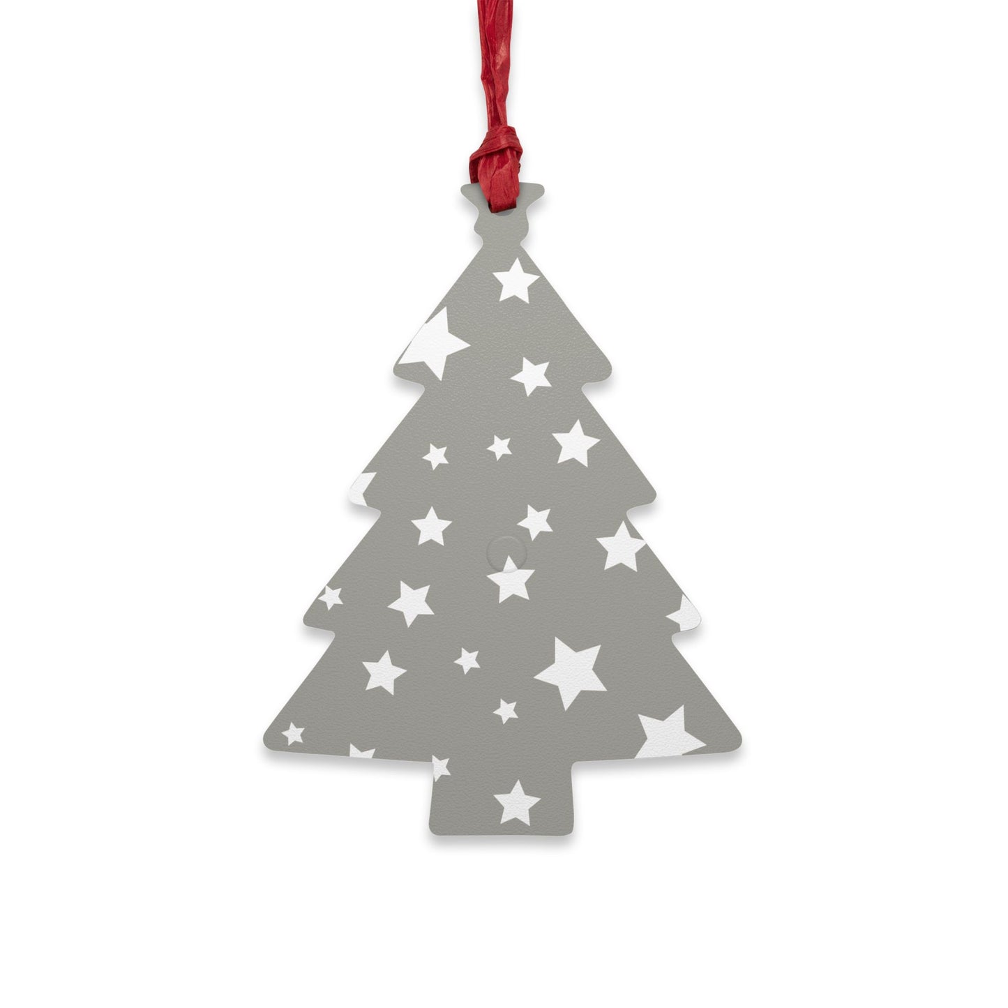 Giada Valenti | Tree Shape Wooden Ornament | Designed in Italy | Silver White Star | Christmas Ornament | Christmas Gift | Italian Design