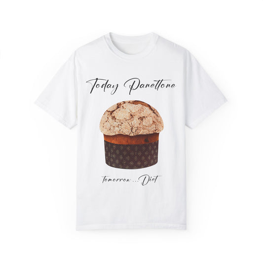Unisex "Panetto" Garment-Dyed T-shirt with in Italy designed print by Elisa Savoia | Giada Valenti | Christmas Gift