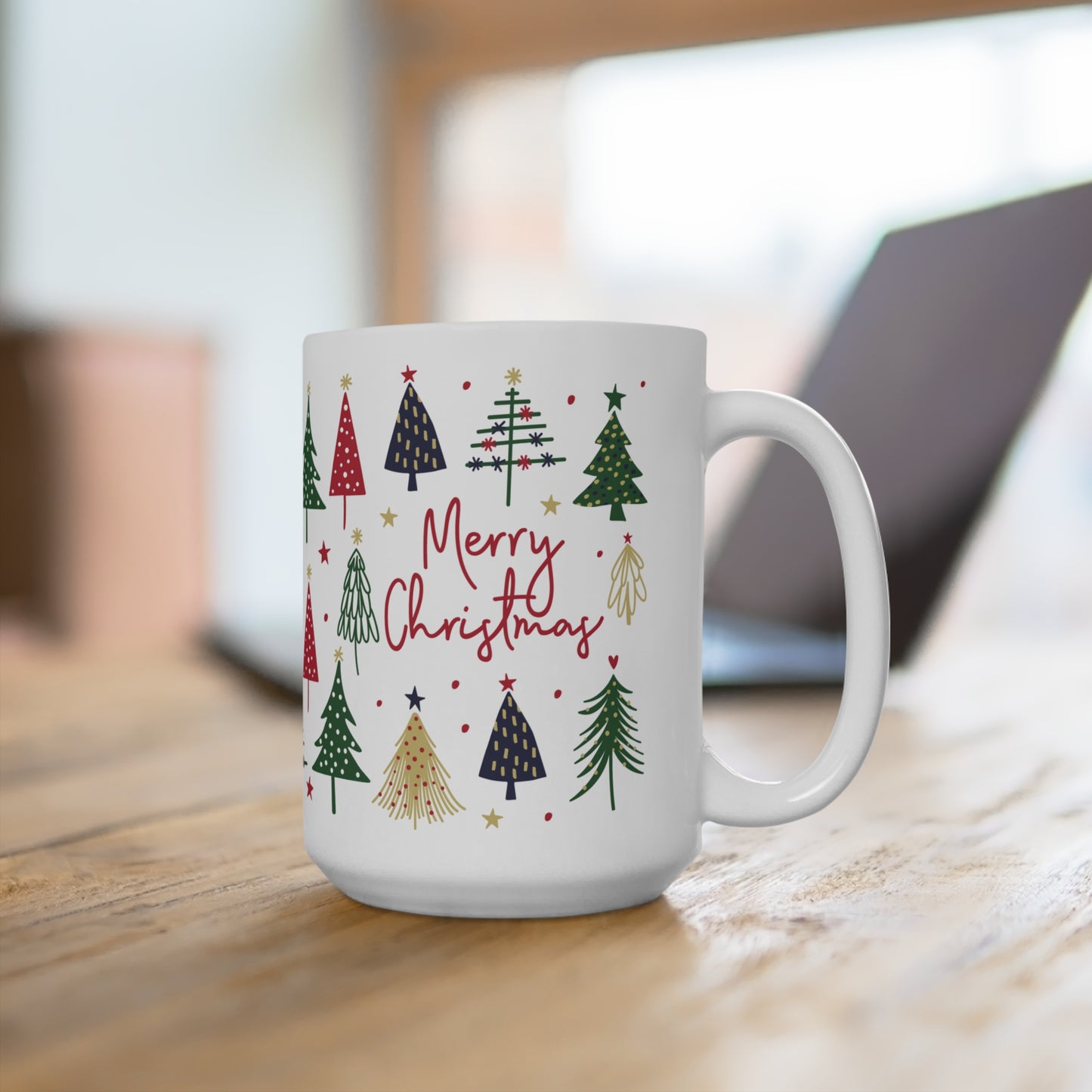 Merry Christmas Tree Mug 15oz | Giada Valenti Collection