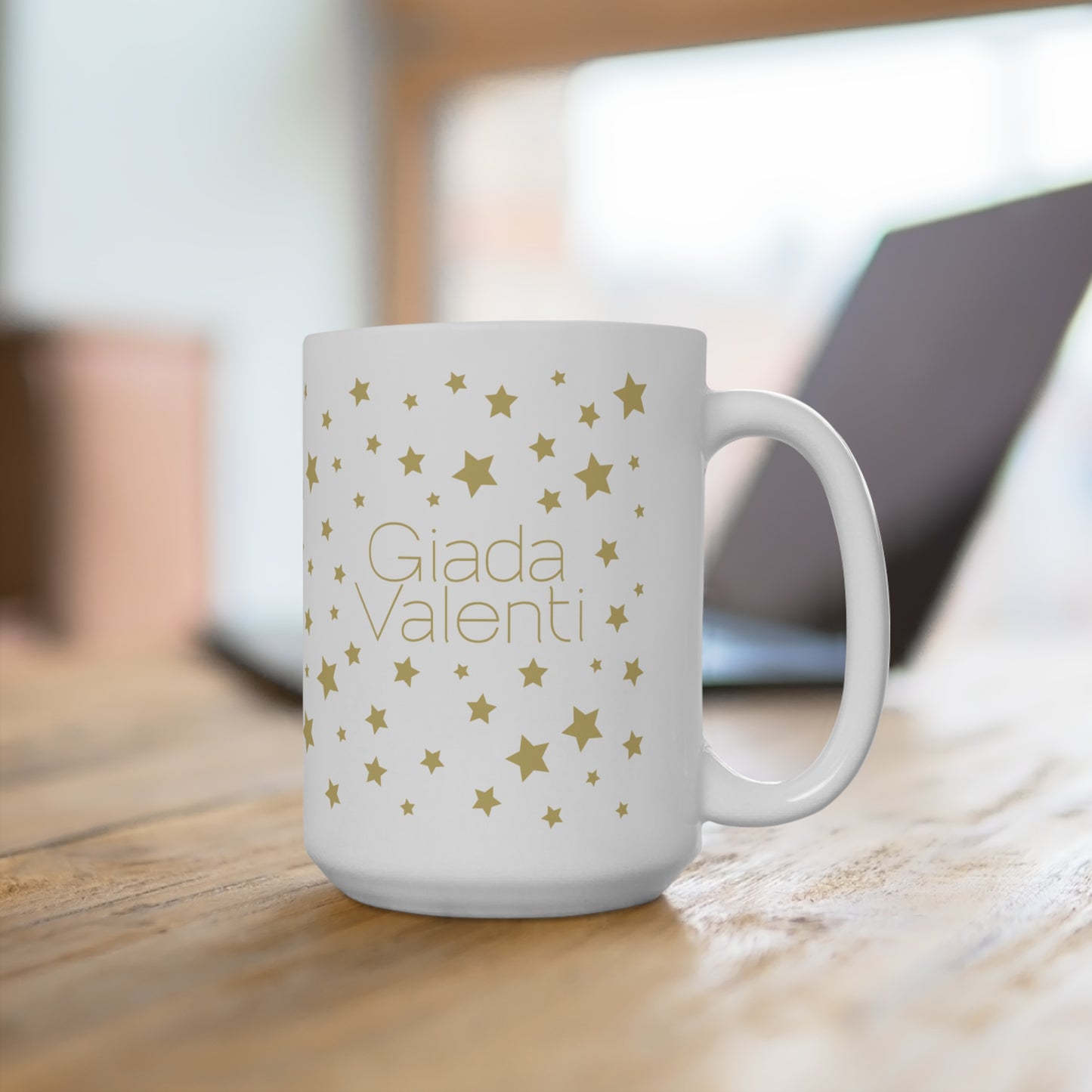 Christmas Stars Mug with exclusive Italian design print (15oz) | Giada Valenti Collection