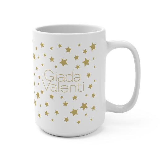 Christmas Stars Mug with exclusive Italian design print (15oz) | Giada Valenti Collection