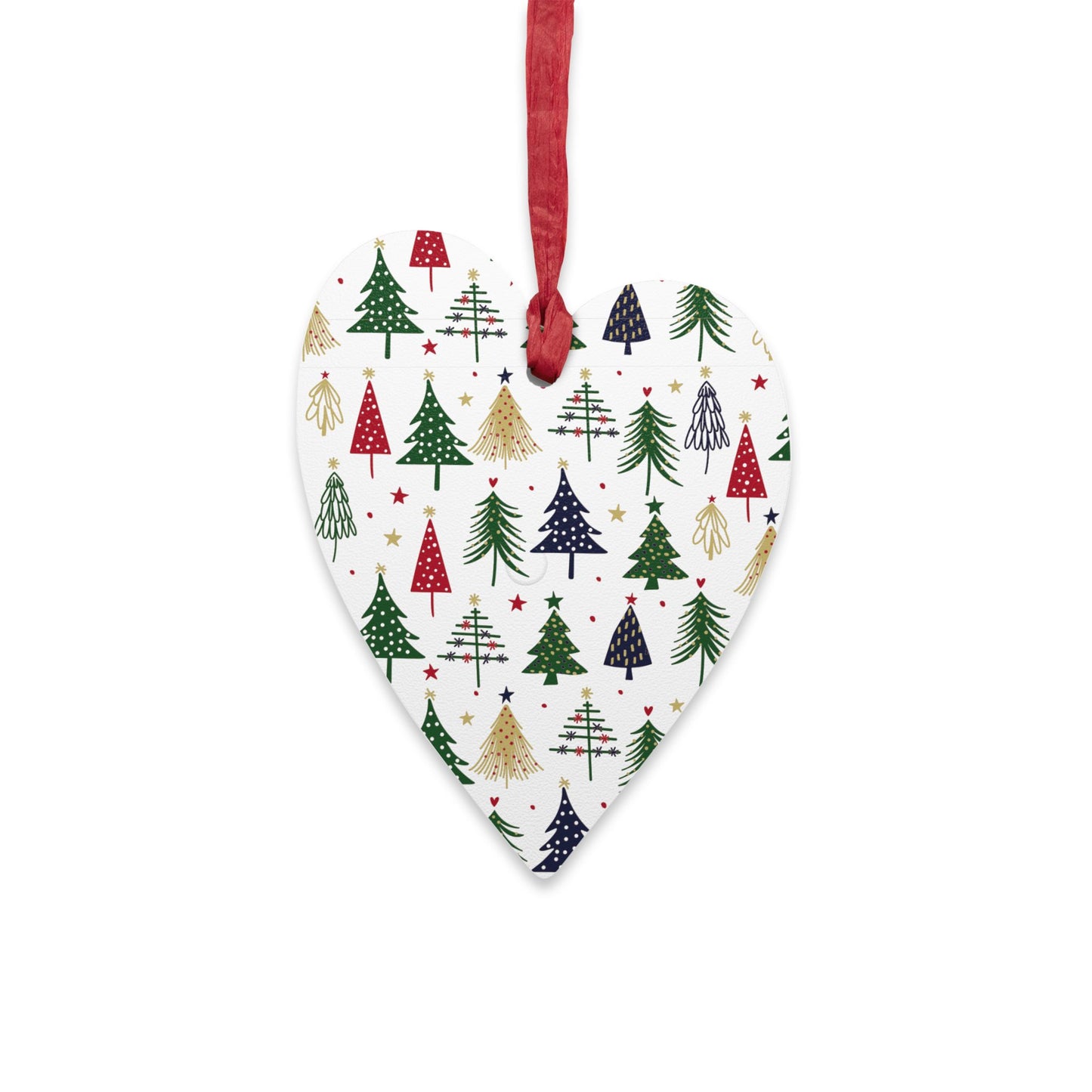 Giada Valenti | Heart Shape Wooden Ornament | Designed in Italy | Christmas Tree| Christmas Ornament | Christmas Gift