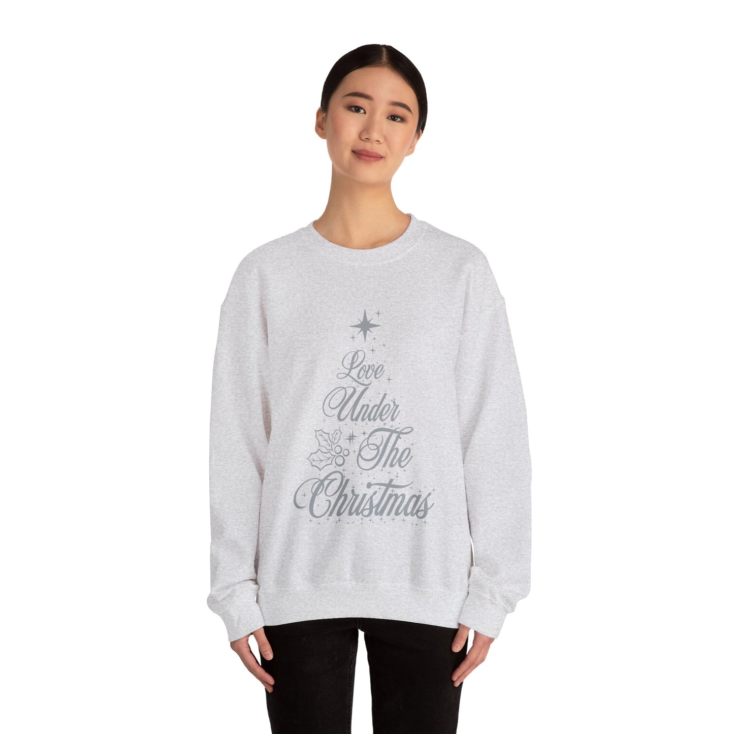 Love Under The Christmas Tree Sweatshirt | Print designed in Italy by Elisa Savoia | Giada Valenti | Christmas Gift | Christmas Sweatshirt