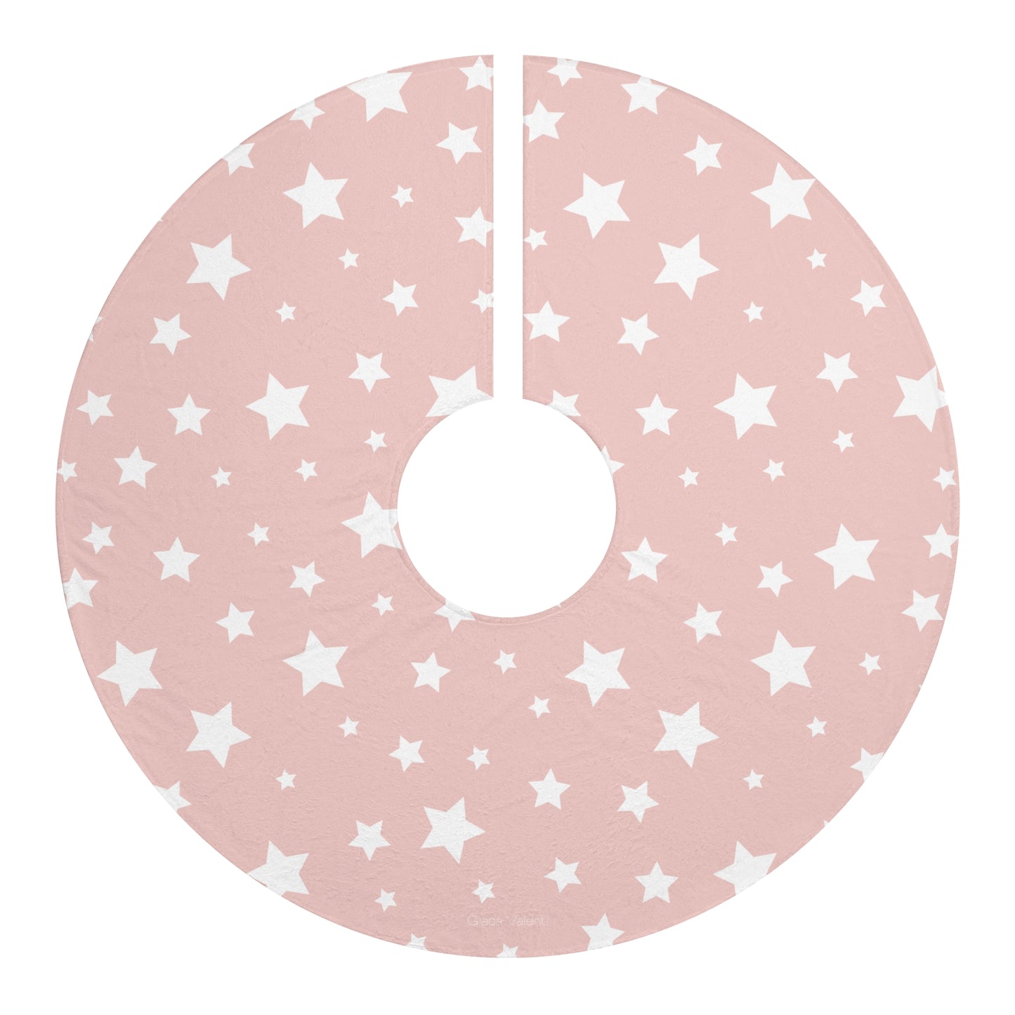 Christmas Star Tree Skirt with Italian Design print | Pink | Giada Valenti | Christmas Decoration | Christmas Gift